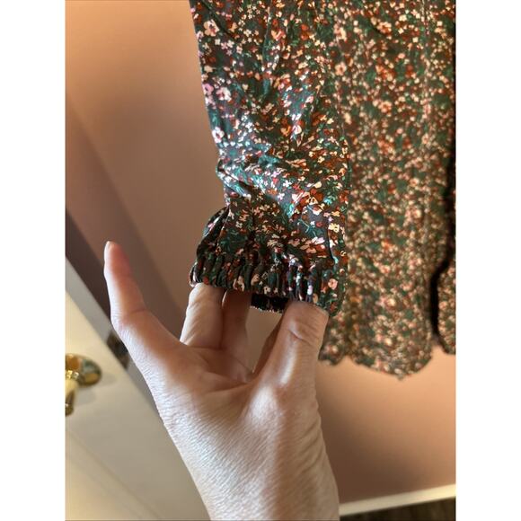 Matilda Jane Fabulous Floral Dress Rayon Fall Long Sleeve Tiered Oversized Small - Picture 5 of 9